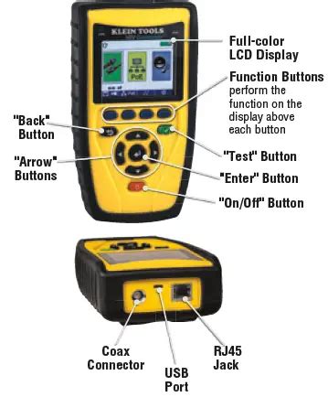 Klein Tools Vdv Cable Test Kit With Vdv Commander Instruction Manual