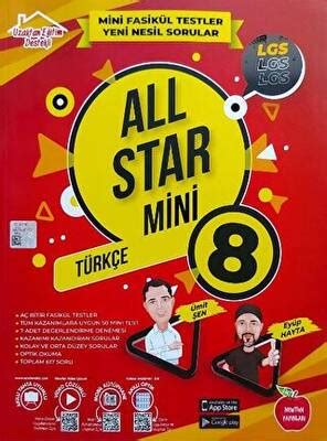 Newton Yayınları 8 Sınıf All Star Mini Türkçe Soru Bankası Kolektif