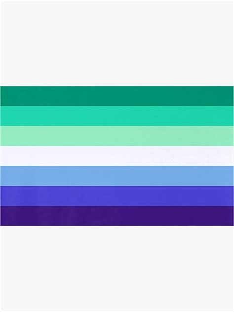 Gay Man Pride Flag Mlm Men Lgbtq Sticker For Sale By Evionruya