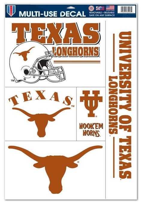 Texas Longhorns Decal 11x17 Ultra Texas Longhorns Longhorn Texas