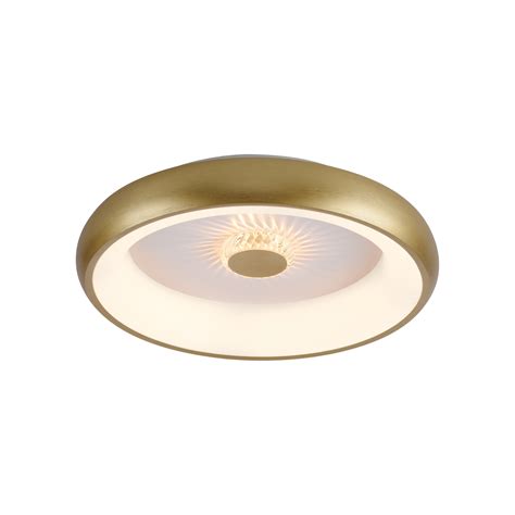 Lampa sufitowa LED Vertigo CCT Ø 46 5 cm mosiądz Lampy pl