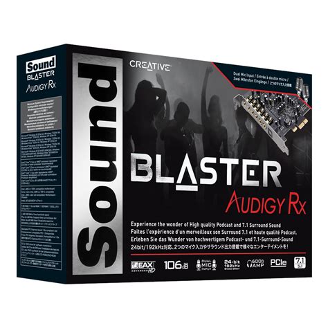 Sound Blaster Audigy-Rx - 7.1 PCIe Aufnahme Soundkarte - Creative Labs ...
