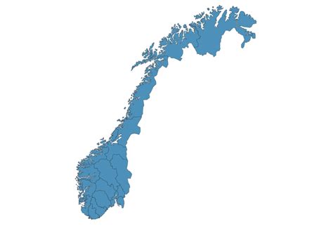 Map Of Norway SVG Vector Interactive HD Norway Map