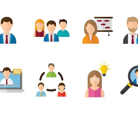 Business People Icon Collection Vector Art And Graphics