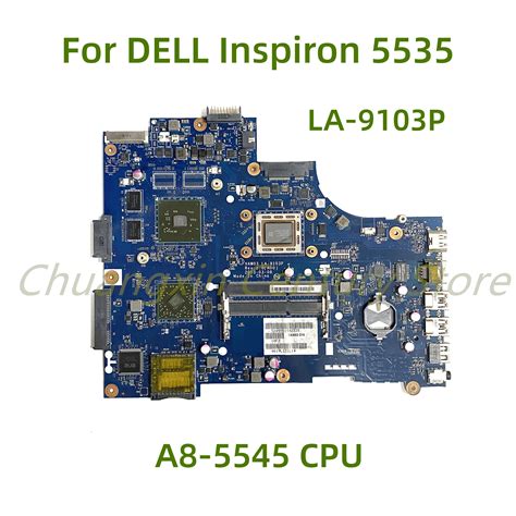 For Dell INSPIRON M531R 5535 Laptop Motherboard VAW03 LA 9103P With A8