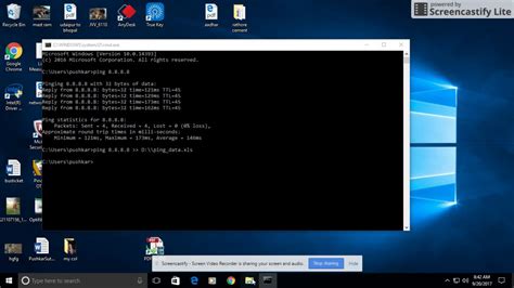 How To Save Ping Data In Cmd Into Text Or Xls Youtube