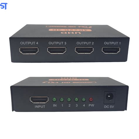 Duplicador Splitter HDMI 1 Entrada X 4 Saidas Divisor Full Hd 4K X 2K 1