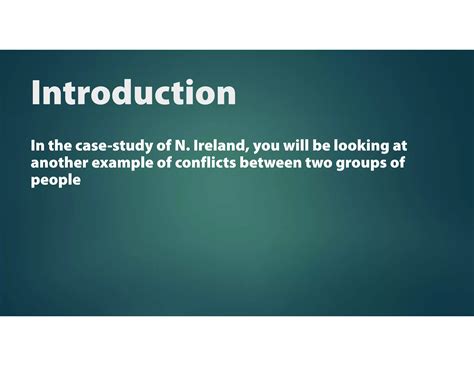 Chapter 4: Northern Ireland - Causes and Impacts | PDF