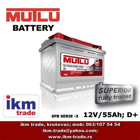 MUTLU SFB SERIE-3 Akumulator -12V/100Ah D+ - IKM Trade