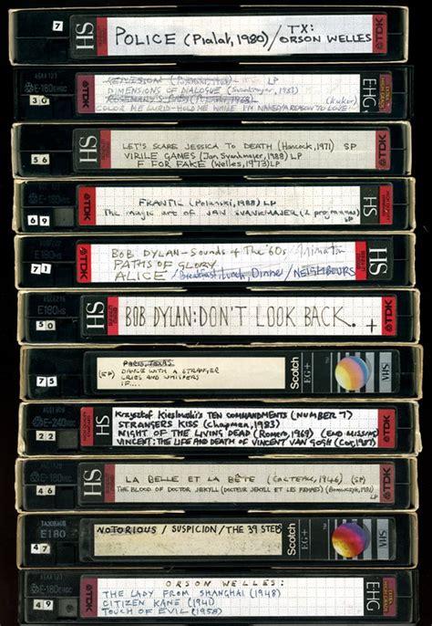 vhs film collection barnflakes