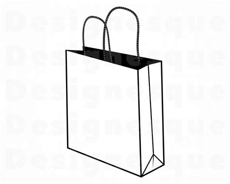 Paper Bag Svg Shopping Bag Svg Paper Bag Clipart Paper Bag Etsy