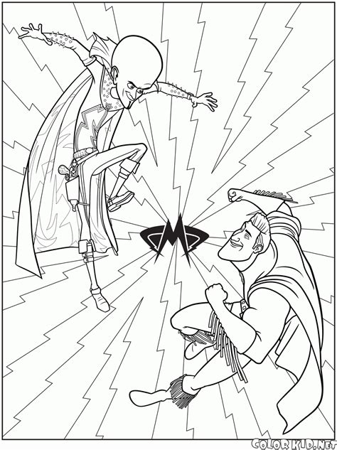Coloring Page Megamind And Minion