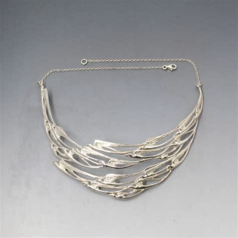 Silver Swallows Necklace Peter Wylie Davidson