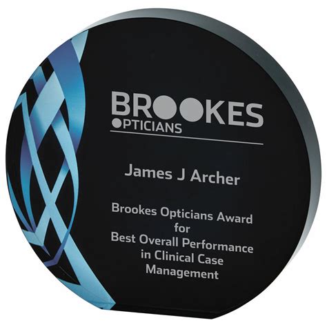 201/T.4055 20mm thick BLACK AND SILVER GLASS AWARD | Showstoppers ...