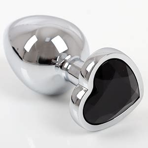 Amazon 3Pcs Set Luxury Metal Butt Toys Heart Shaped Anal Trainer Jewel Butt Plug Kit S M