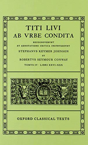 Livy Ab Urbe Condita Books Xxvi Xxx Oxford Classical Texts