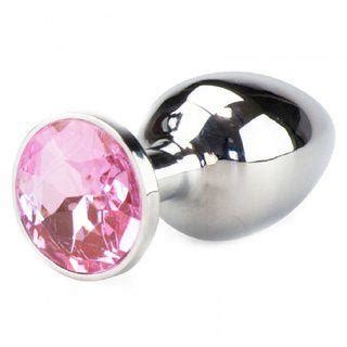 Kit Plug Anal Jóia em Aço Inox Iniciante Pedra Colorida Kgel