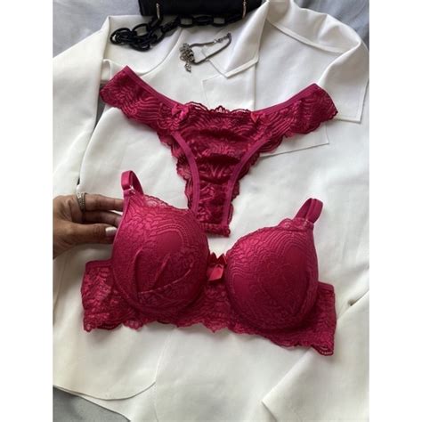 Conjunto De Lingerie De Renda Bojo Iza Shopee Brasil
