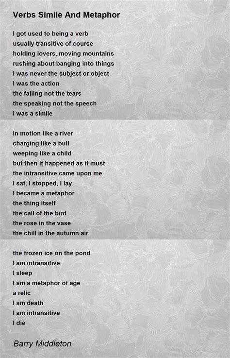What Is A Simile And Metaphor Poem