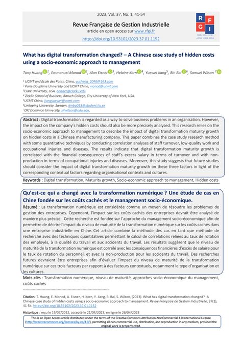 (PDF) What has digital transformation changed?: A Chinese case study of ...