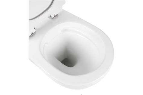 Унитаз подвесной безободковый белый с сиденьем с микролифтом BOND F01 ...