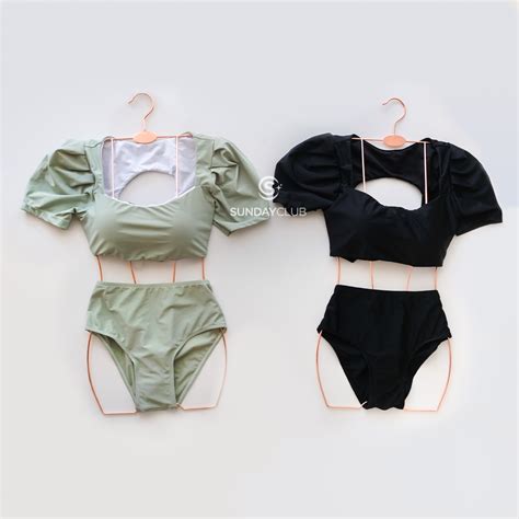 Jual SUNDAYCLUB Gwyneth Bikini Set Baju Renang Swimsuit Swimwear Bikini Puff Shopee Indonesia