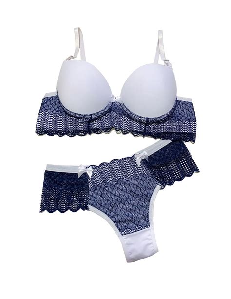 Conjunto Lingerie De Bojo Detalhes Em Renda Tj Vip