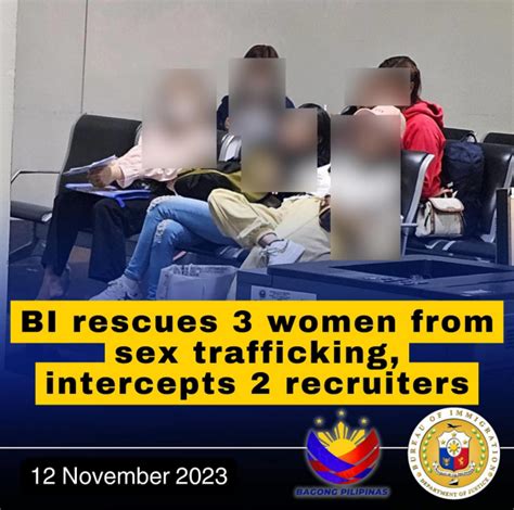 BI Rescues 3 Women From Sex Trafficking Intercepts 2 Recruiters