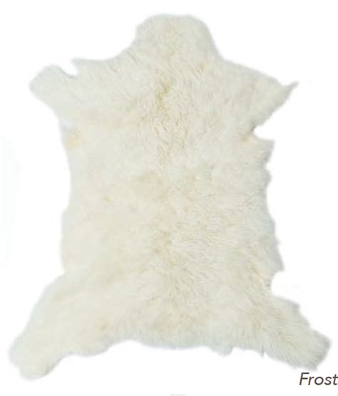 Cashmere Goat Skin Rug - Frost | Luxury Decor | Italian Leather