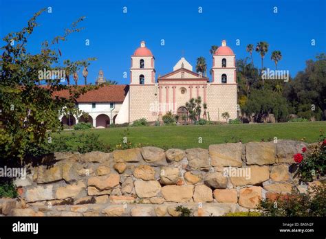 Santa Barbara Mission Stock Photo Alamy