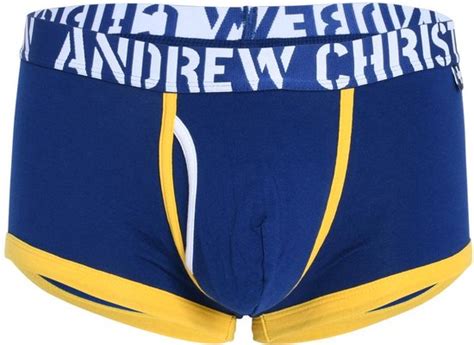 Andrew Christian Fly Tagless Boxer W ALMOST NAKED Navy MAAT S Heren Ondergoed Bol