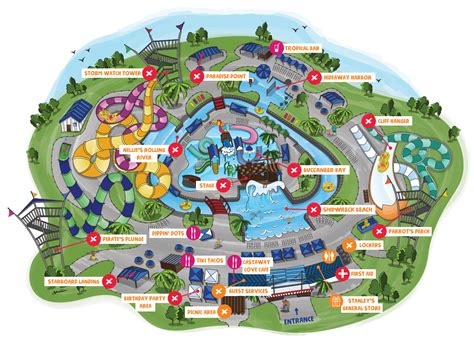 Castaway Cove Waterpark Map And Brochure 2017 2022
