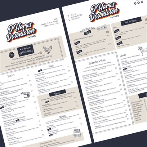 Designs Bar And Grill Menu Design Menu Contest