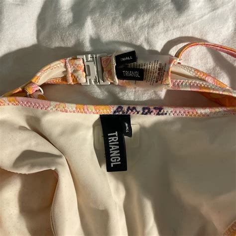 Triangl Floral Bikini Size Small Too And Bottoms Depop