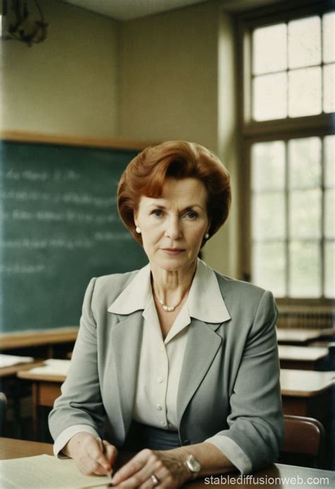 Russian Mature Teacher Redhead Prompts Stable Diffusion Online