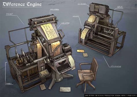 difference engine artstation artwork difference engine