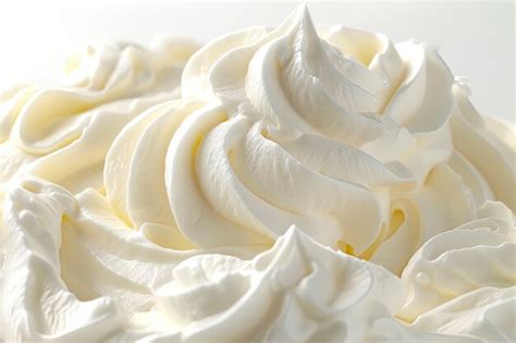 Premium Photo Whipped Cream Isolated On White Background Whipped