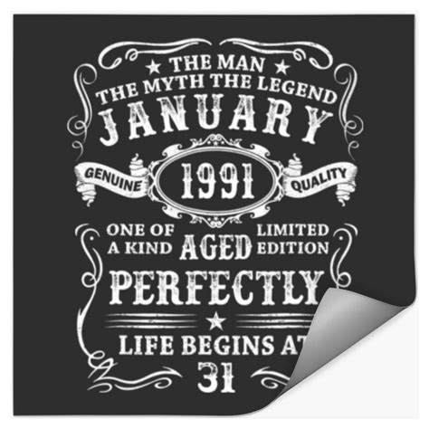 years   man myth legend january  st stickers sold