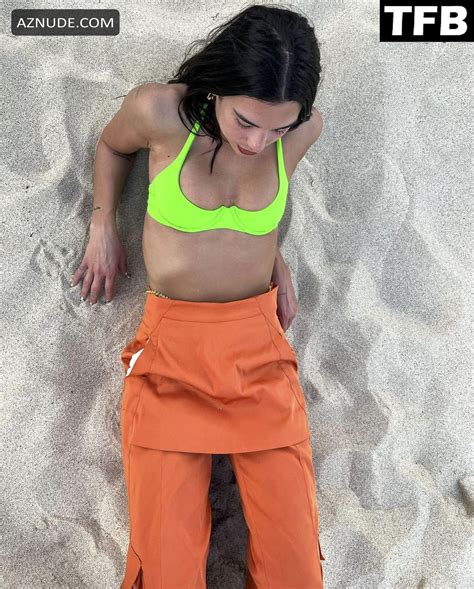 Dua Lipa Sexy Seen Showing Off Her Bikini Body And Tits During Her Vacation In St Barts Aznude