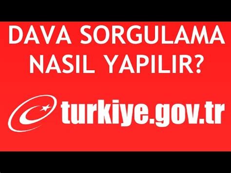 E Devlet Dava Sorgulama Nasıl Yapılır YouTube