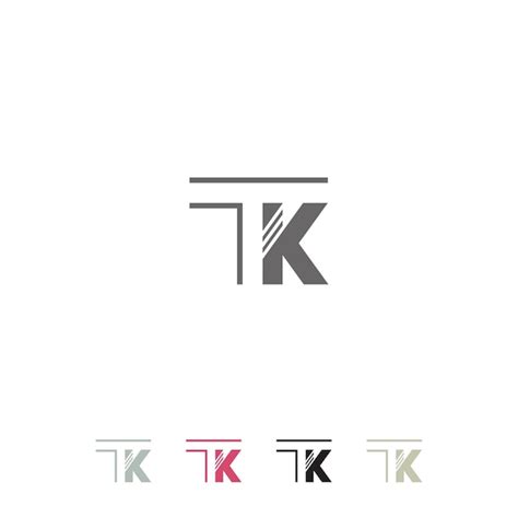premium vector tk logo design  tk letter logo vector template