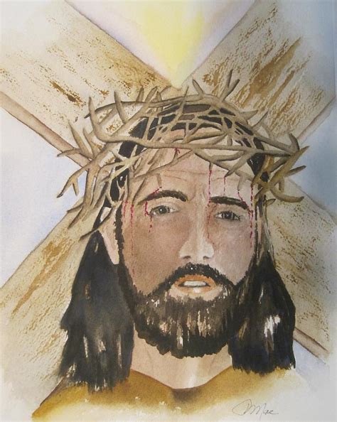 Crucifixion of Jesus Painting by Peggy M McAloon - Pixels