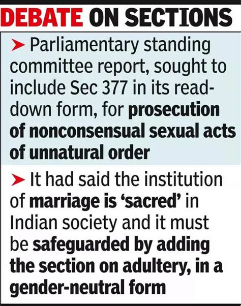 Despite Panel Nudge Adultery And Unnatural Sex Not Crimes In Bharatiya