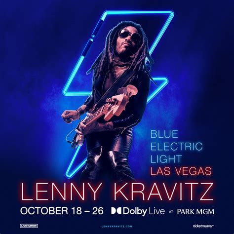 Lenny Kravitz Announces Blue Electric Light Las Vegas Concerts Heres