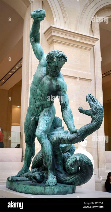 Hercules Fighting Acelous Transformed Into A Serpent Stock Photo Alamy