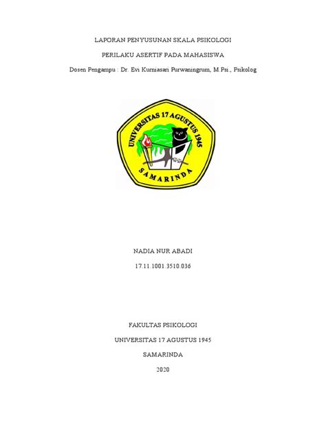 Laporan Skala Psikologi Pdf