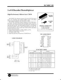HC138 Datasheet - 1-of-8 Decoder/Demultiplexer from