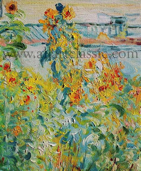 Claude Monet The Artists Garden At Vetheuil Painting Details