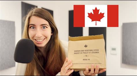 Asmr Canada Army Mre Individual Meal Pack Review Youtube