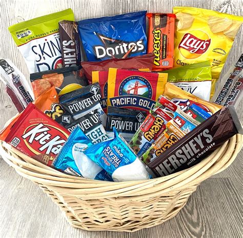 Snack Basket Snack Gift Basket Large Snack Basket Care - Etsy